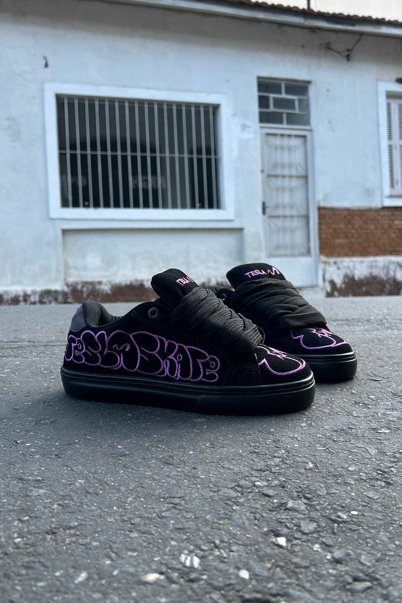 Tesla Hertz Art Preto/Roxo